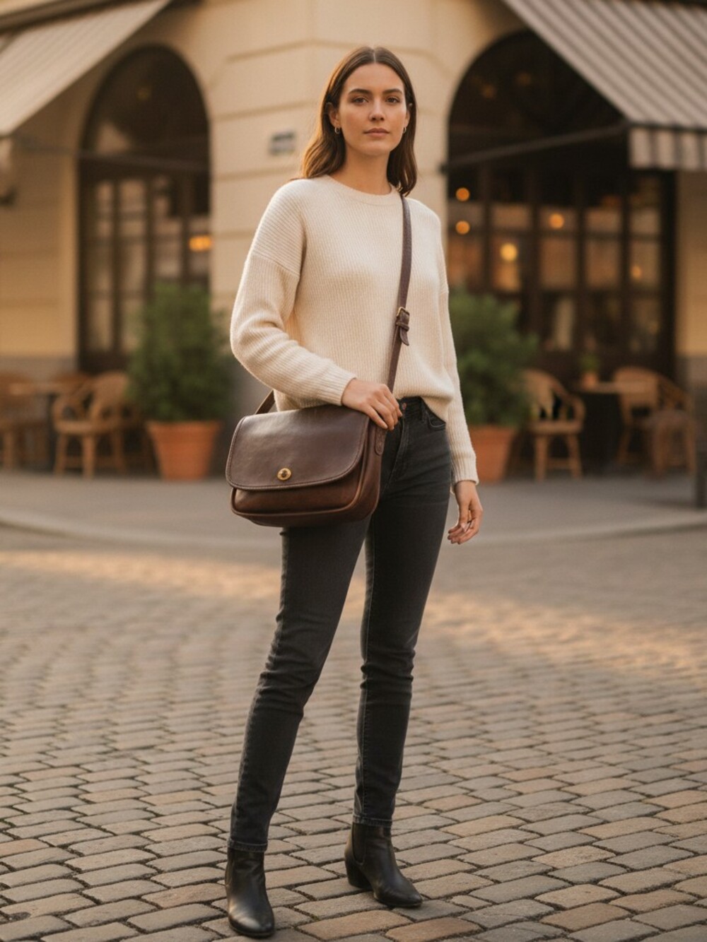 Coach Brown Leather Crossbody Bag | Vintage City Purse OS - Picture 12 of 12